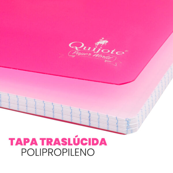 cuaderno tapa plástico