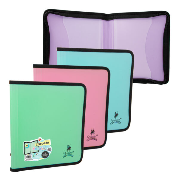 Carpeta colores pastel