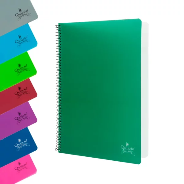 Cuadernos tapa plástico A4